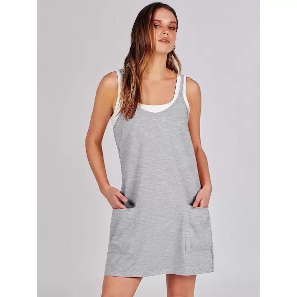 imageANRABESS Women 2023 Summer Sleeveless Mini Dress Casual Short Sundress Workout Tennis Athletic OnesieHeather Gray