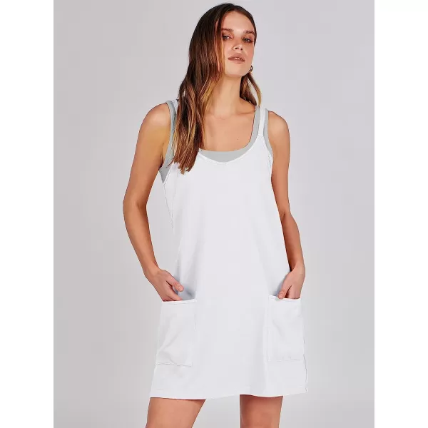 imageANRABESS Women 2023 Summer Sleeveless Mini Dress Casual Short Sundress Workout Tennis Athletic OnesieWhite