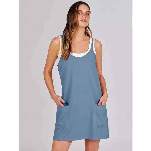 imageANRABESS Women 2024 Summer Sleeveless Mini Dress Casual Short Sundress Workout Tennis Athletic Onesie with Built in ShortsBlue