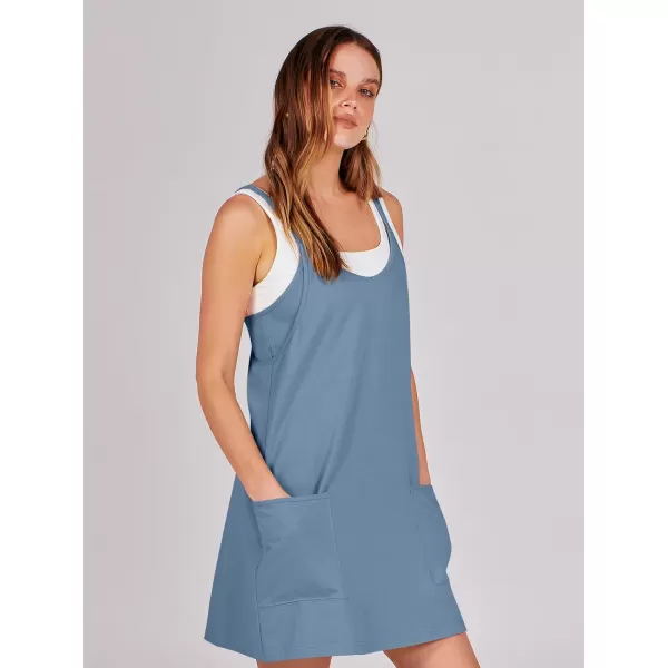 imageANRABESS Women 2024 Summer Sleeveless Mini Dress Casual Short Sundress Workout Tennis Athletic Onesie with Built in ShortsBlue