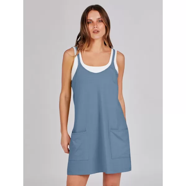imageANRABESS Women 2024 Summer Sleeveless Mini Dress Casual Short Sundress Workout Tennis Athletic Onesie with Built in ShortsBlue