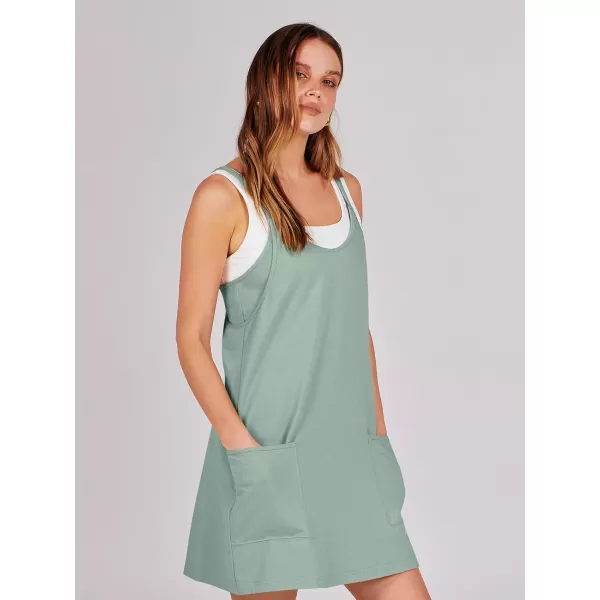 imageANRABESS Women 2024 Summer Sleeveless Mini Dress Casual Short Sundress Workout Tennis Athletic Onesie with Built in ShortsGray Blue