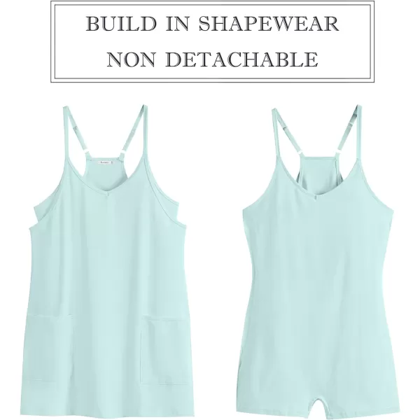 imageANRABESS Women 2024 Summer Sleeveless Mini Dress Casual Short Sundress Workout Tennis Athletic Onesie with Built in ShortsMint Green