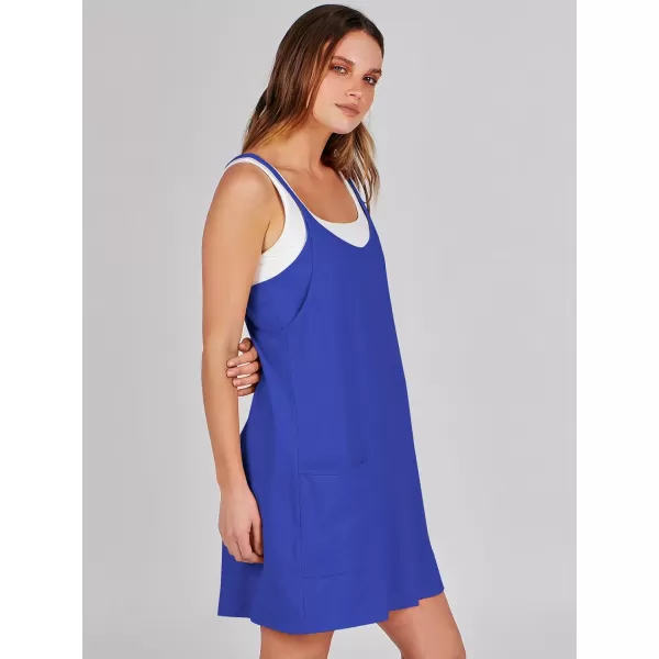 imageANRABESS Women 2024 Summer Sleeveless Mini Dress Casual Short Sundress Workout Tennis Athletic Onesie with Built in ShortsRoyal Blue