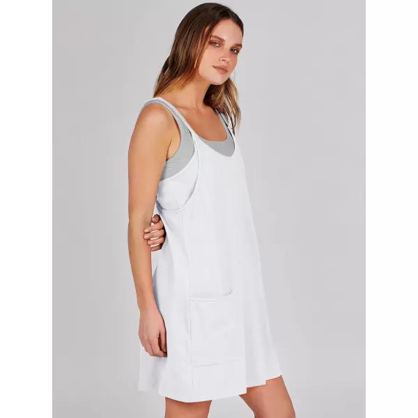 imageANRABESS Women 2024 Summer Sleeveless Mini Dress Casual Short Sundress Workout Tennis Athletic Onesie with Built in ShortsWhite