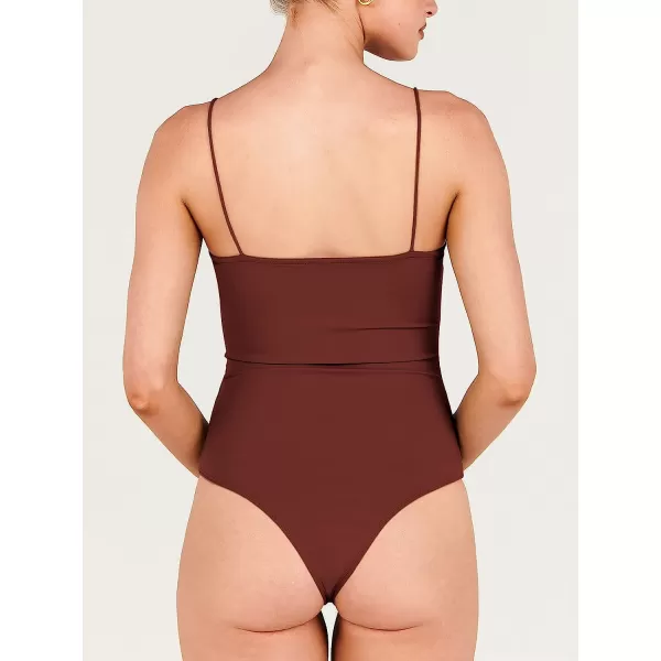 imageANRABESS Women Bodysuit Spaghetti Strap Sleeveless Sexy Scoop Neck Backless Going To Top JumpsuitBurgundy