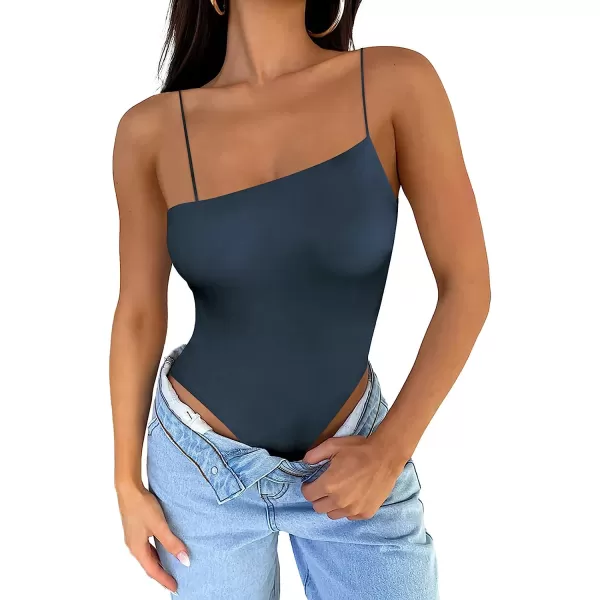 imageANRABESS Women Bodysuit Spaghetti Strap Sleeveless Sexy Scoop Neck Backless Going To Top JumpsuitDeep Blue