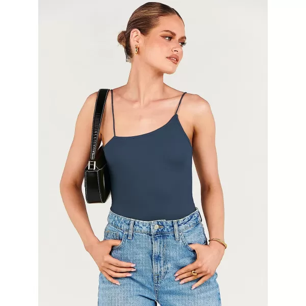 imageANRABESS Women Bodysuit Spaghetti Strap Sleeveless Sexy Scoop Neck Backless Going To Top JumpsuitDeep Blue