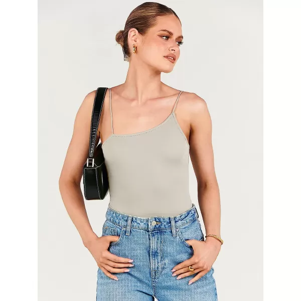 imageANRABESS Women Bodysuit Spaghetti Strap Sleeveless Sexy Scoop Neck Backless Going To Top JumpsuitGrey