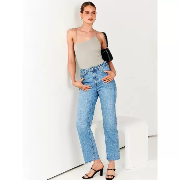 imageANRABESS Women Bodysuit Spaghetti Strap Sleeveless Sexy Scoop Neck Backless Going To Top JumpsuitGrey