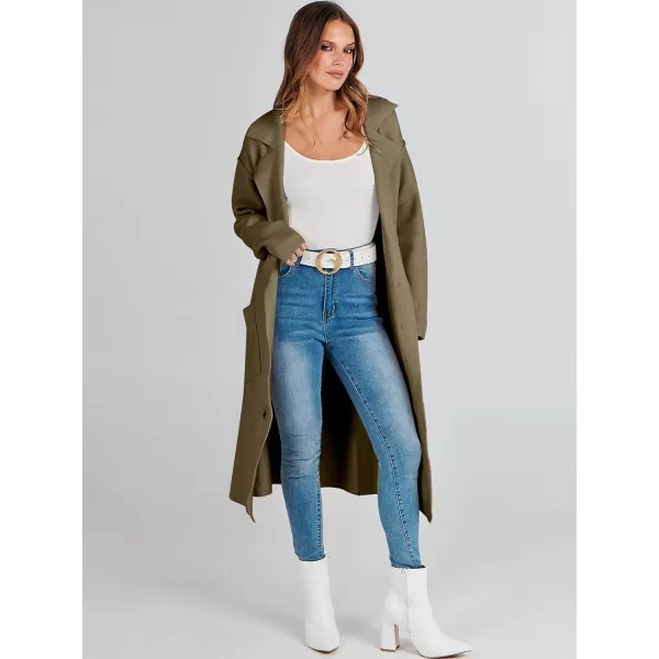 imageANRABESS Women Cardigans 2023 Trendy Sweater Coat Oversized Long Sleeve Button Down Lapel Open Front Jacket OutwearBrown