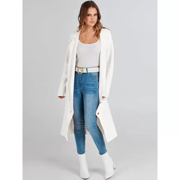 imageANRABESS Women Cardigans 2023 Trendy Sweater Coat Oversized Long Sleeve Button Down Lapel Open Front Jacket OutwearWhite