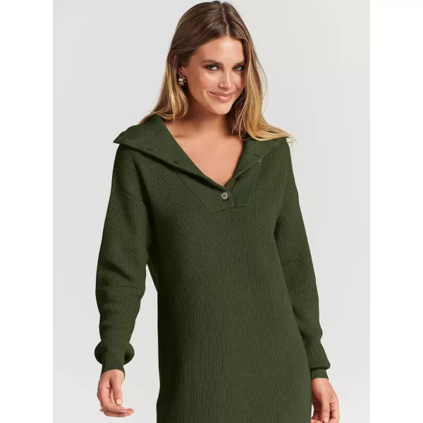 imageANRABESS Women Casual Lapel Collar Button V Neck Long Sleeve Ribbed Loose Fit Knit Pullover 2023 Fall Mini Sweater DressANRABESS Women Casual Lapel Collar Button V Neck Long Sleeve Ribbed Loose Fit Knit Pullover 2023 Fall Mini Sweater Dress