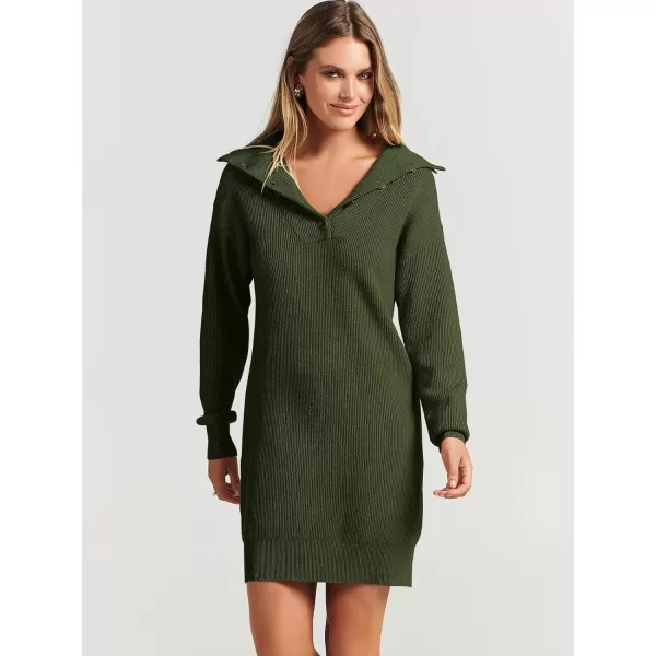 imageANRABESS Women Casual Lapel Collar Button V Neck Long Sleeve Ribbed Loose Fit Knit Pullover 2023 Fall Mini Sweater DressANRABESS Women Casual Lapel Collar Button V Neck Long Sleeve Ribbed Loose Fit Knit Pullover 2023 Fall Mini Sweater Dress