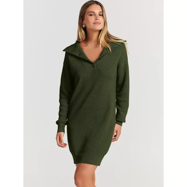 imageANRABESS Women Casual Lapel Collar Button V Neck Long Sleeve Ribbed Loose Fit Knit Pullover 2023 Fall Mini Sweater DressANRABESS Women Casual Lapel Collar Button V Neck Long Sleeve Ribbed Loose Fit Knit Pullover 2023 Fall Mini Sweater Dress