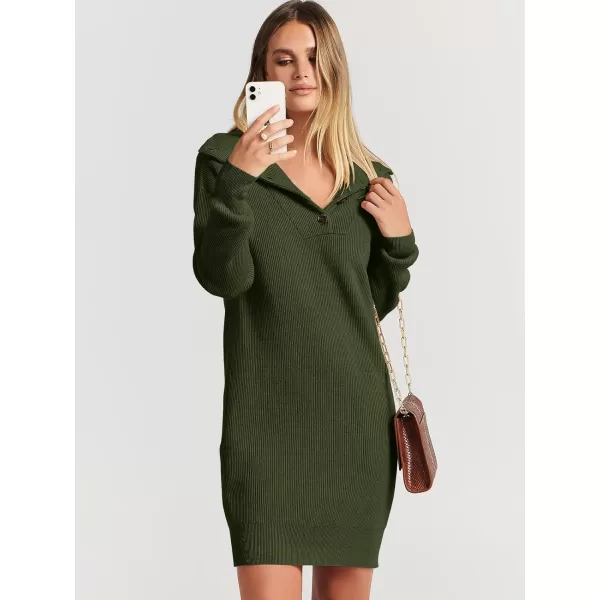 imageANRABESS Women Casual Lapel Collar Button V Neck Long Sleeve Ribbed Loose Fit Knit Pullover 2023 Fall Mini Sweater DressANRABESS Women Casual Lapel Collar Button V Neck Long Sleeve Ribbed Loose Fit Knit Pullover 2023 Fall Mini Sweater Dress