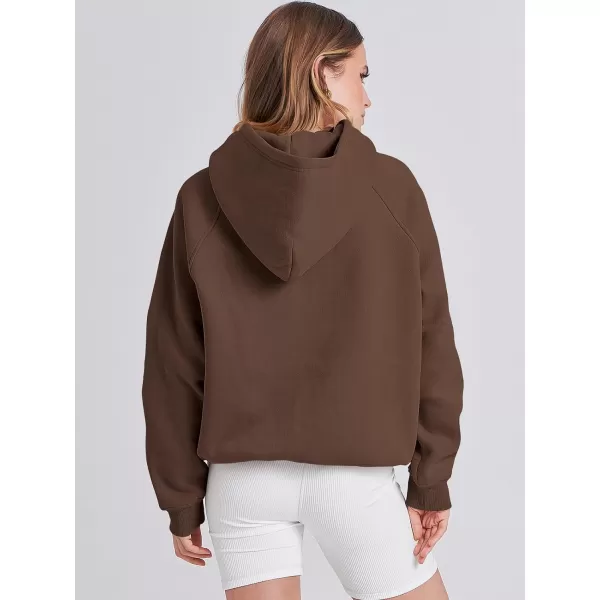 imageANRABESS Women Hoodies Fleece Oversized Sweatshirt Casual Basic Long Sleeve Athletic Workout Pullover Fall ClothesBrown