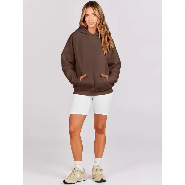 imageANRABESS Women Hoodies Fleece Oversized Sweatshirt Casual Basic Long Sleeve Athletic Workout Pullover Fall ClothesBrown