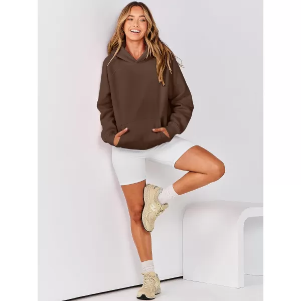 imageANRABESS Women Hoodies Fleece Oversized Sweatshirt Casual Basic Long Sleeve Athletic Workout Pullover Fall ClothesBrown