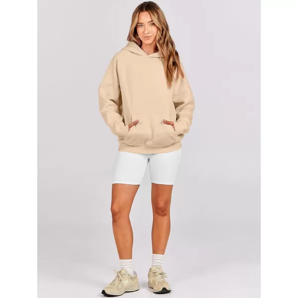 imageANRABESS Women Hoodies Fleece Oversized Sweatshirt Casual Basic Long Sleeve Athletic Workout Pullover Fall ClothesDark Apricot