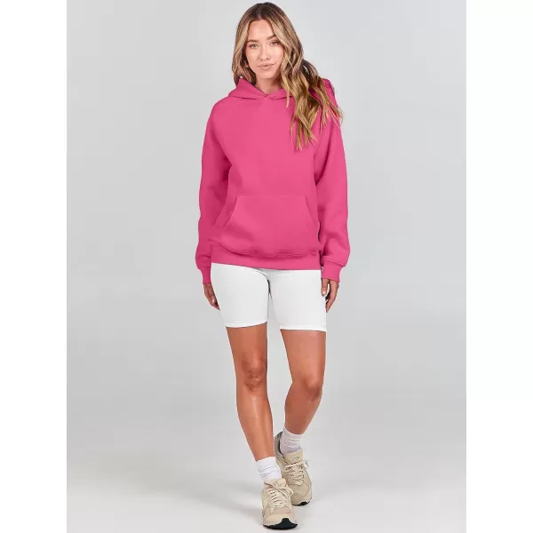 imageANRABESS Women Hoodies Fleece Oversized Sweatshirt Casual Basic Long Sleeve Athletic Workout Pullover Fall ClothesHot Pink