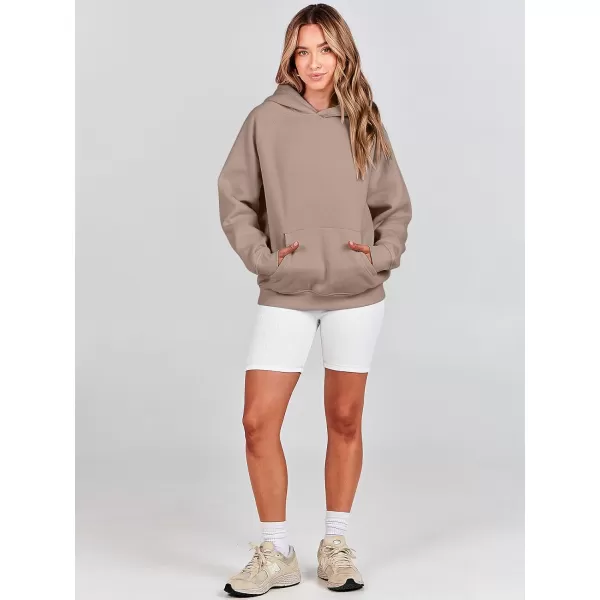 imageANRABESS Women Hoodies Fleece Oversized Sweatshirt Casual Basic Long Sleeve Athletic Workout Pullover Fall ClothesLight Khaki