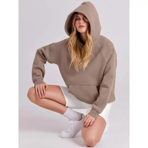 imageANRABESS Women Hoodies Fleece Oversized Sweatshirt Casual Basic Long Sleeve Athletic Workout Pullover Fall ClothesLight Khaki