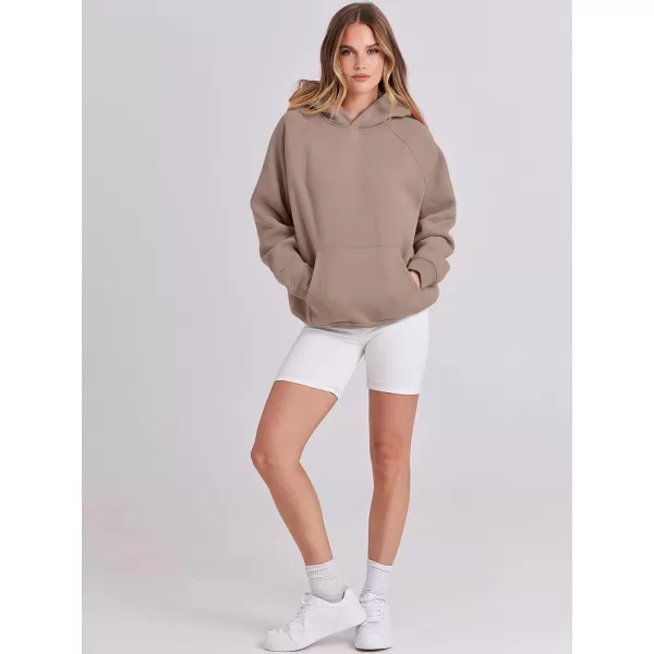imageANRABESS Women Hoodies Fleece Oversized Sweatshirt Casual Basic Long Sleeve Athletic Workout Pullover Fall ClothesLight Khaki