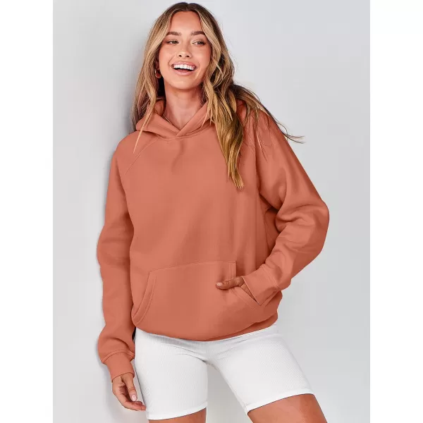 imageANRABESS Women Hoodies Fleece Oversized Sweatshirt Casual Basic Long Sleeve Athletic Workout Pullover Fall ClothesRust