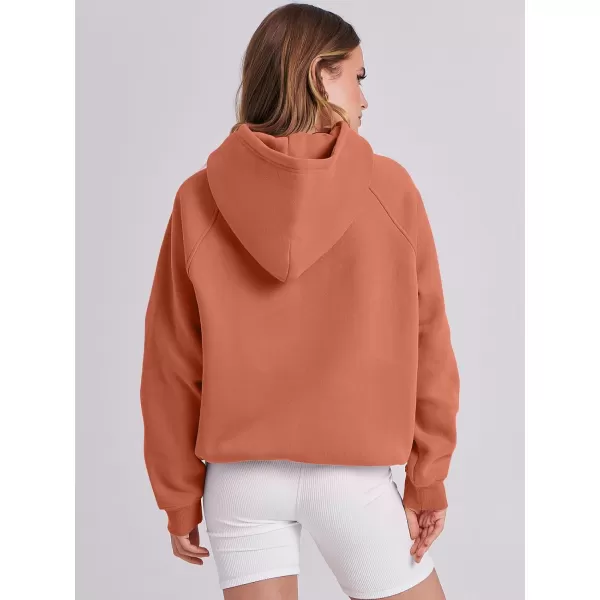 imageANRABESS Women Hoodies Fleece Oversized Sweatshirt Casual Basic Long Sleeve Athletic Workout Pullover Fall ClothesRust