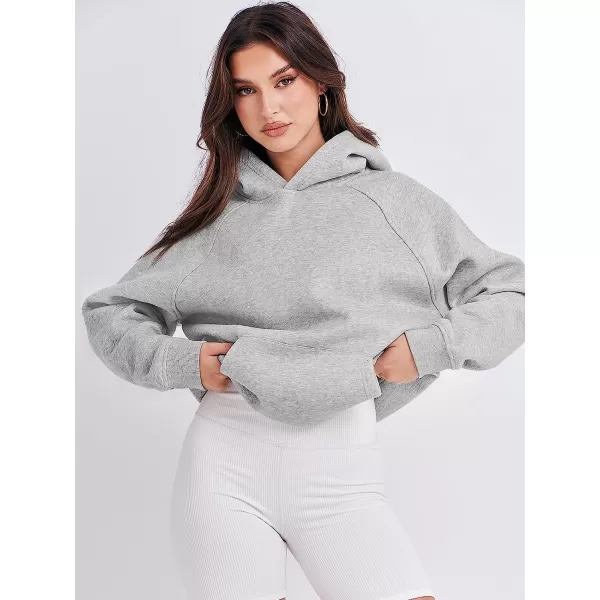 imageANRABESS Women Hoodies Fleece Oversized Sweatshirt Drop Shoulder Long Sleeve Athletic Workout Pullover Y2K ClothesLight Grey