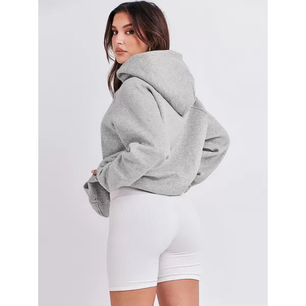 imageANRABESS Women Hoodies Fleece Oversized Sweatshirt Drop Shoulder Long Sleeve Athletic Workout Pullover Y2K ClothesLight Grey