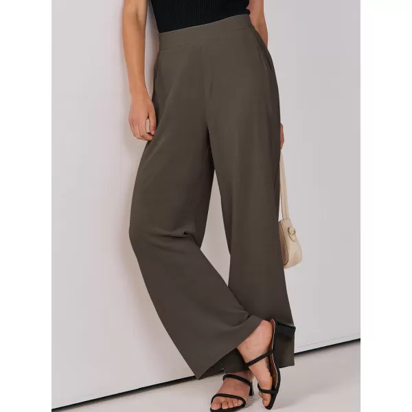 imageANRABESS Women Linen Palazzo Pants Summer Wide Leg High Waisted Casual Loose Flowy Work Pant Trousers with Pocket03 Coffee