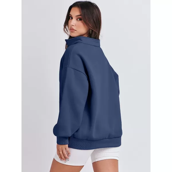 imageANRABESS Women Long Sleeve Oversized Half Zip Pullover Sweatshirt Y2K Hoodie Sweater Trendy Fall ClothesNavy Blue