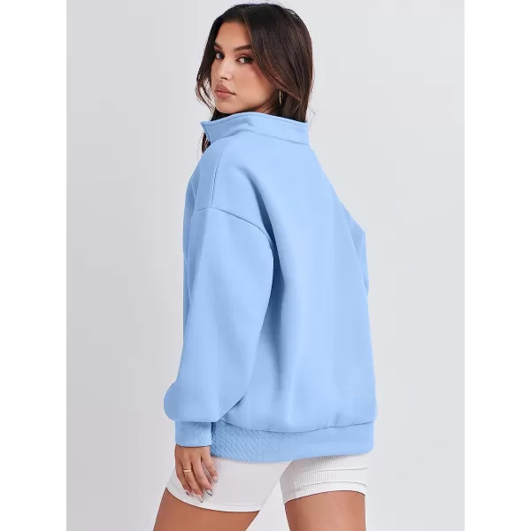 imageANRABESS Women Long Sleeve Oversized Half Zip Pullover Sweatshirt Y2K Hoodie Sweater Trendy Fall ClothesSky