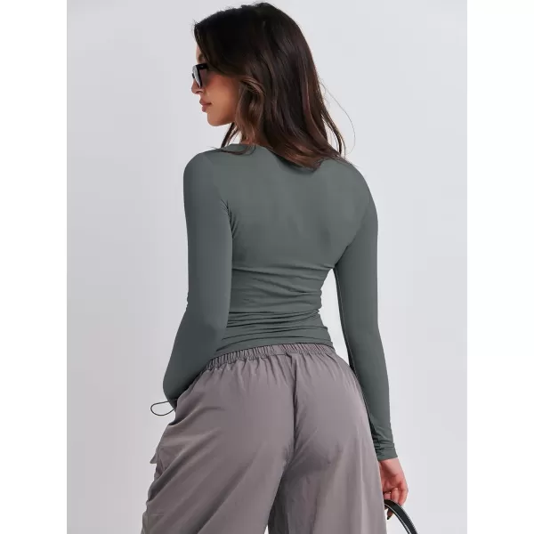 imageANRABESS Women Long Sleeve Slim Fit Crop Top Going Out Tight TShirt Trendy Tees StreetwearDeep Grey