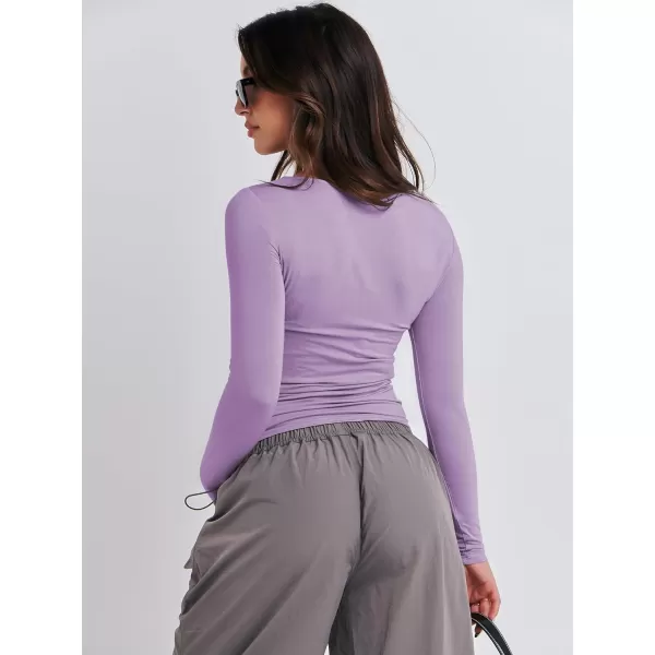 imageANRABESS Women Long Sleeve Slim Fit Crop Top Going Out Tight TShirt Trendy Tees StreetwearPurple