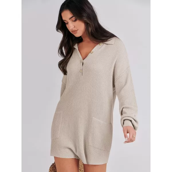 imageANRABESS Women One Piece Pajamas Sweater Rompers 2024 Spring Around House Lounging Outfits Long SLeeve Knit JumpsuitsApcicot