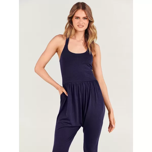 imageANRABESS Women Summer Casual Loose Sleeveless Jumpsuit Romper Tank Harem Overalls Yoga OutfitsNavy Blue