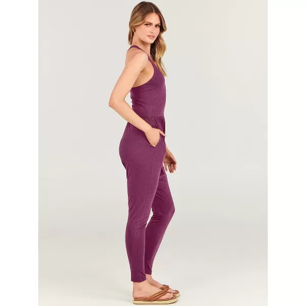 imageANRABESS Women Summer Casual Loose Sleeveless Jumpsuit Romper Tank Harem Overalls Yoga OutfitsPurple
