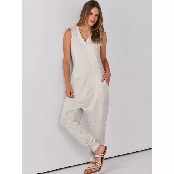 imageANRABESS Women Summer Casual Sleeveless V Neck Harem Jumpsuits One Piece Outfits Baggy Loose Lounge Rompers JumperBeige