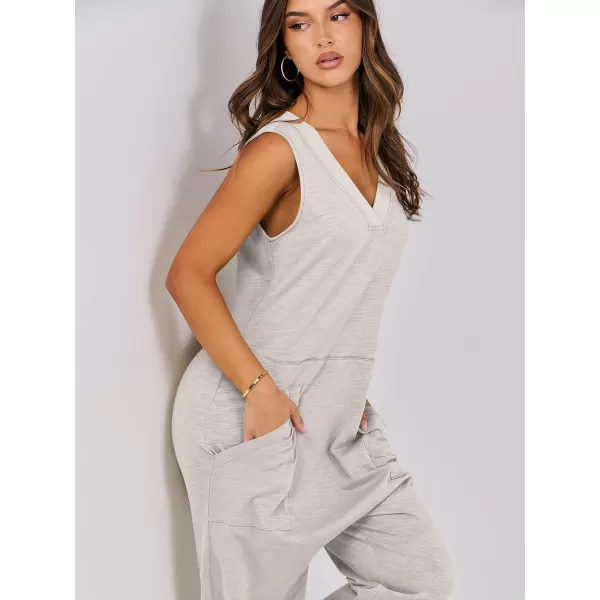 imageANRABESS Women Summer Casual Sleeveless V Neck Harem Jumpsuits One Piece Outfits Baggy Loose Lounge Rompers JumperBeige