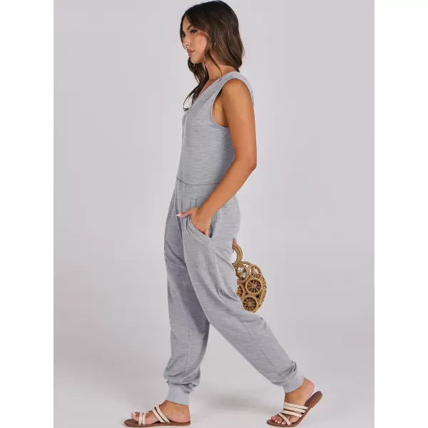 imageANRABESS Women Summer Casual Sleeveless V Neck Harem Jumpsuits One Piece Outfits Baggy Loose Lounge Rompers JumperGrey