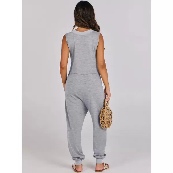 imageANRABESS Women Summer Casual Sleeveless V Neck Harem Jumpsuits One Piece Outfits Baggy Loose Lounge Rompers JumperGrey