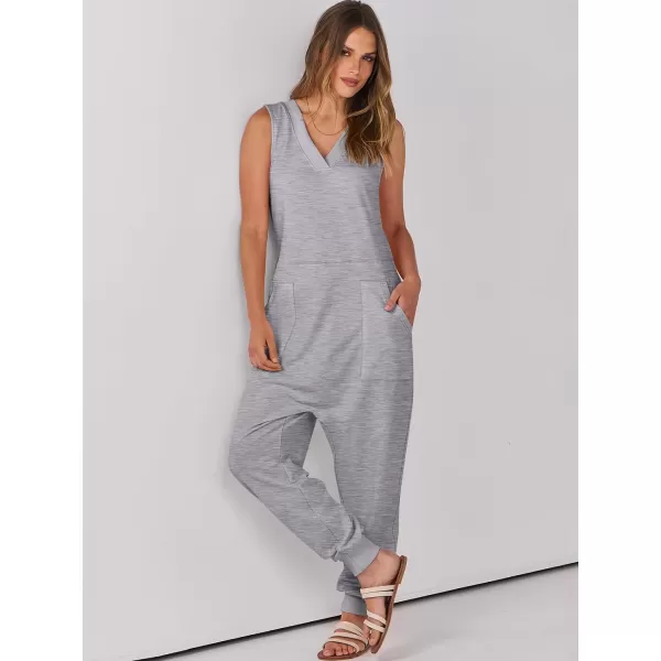 imageANRABESS Women Summer Casual Sleeveless V Neck Harem Jumpsuits One Piece Outfits Baggy Loose Lounge Rompers JumperGrey