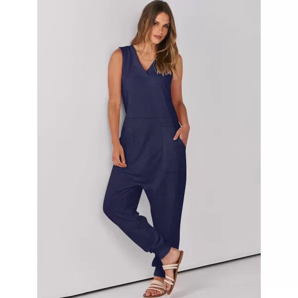 imageANRABESS Women Summer Casual Sleeveless V Neck Harem Jumpsuits One Piece Outfits Baggy Loose Lounge Rompers JumperNavy Blue