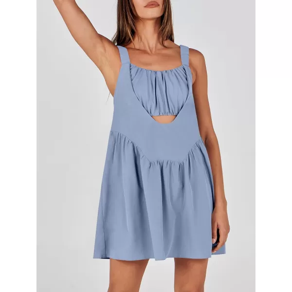 imageANRABESS Women Summer Sleeveless Mini Dress Builtin Bra and Shorts Casual Cutout Workout Athletic 2 Piece Tennis DressesGrey Blue