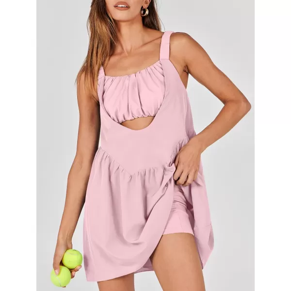imageANRABESS Women Summer Sleeveless Mini Dress Builtin Bra and Shorts Casual Cutout Workout Athletic 2 Piece Tennis DressesPink