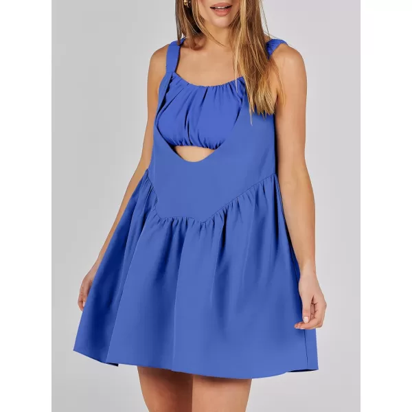 imageANRABESS Women Summer Sleeveless Mini Dress Builtin Bra and Shorts Casual Cutout Workout Athletic 2 Piece Tennis DressesRoyal Blue