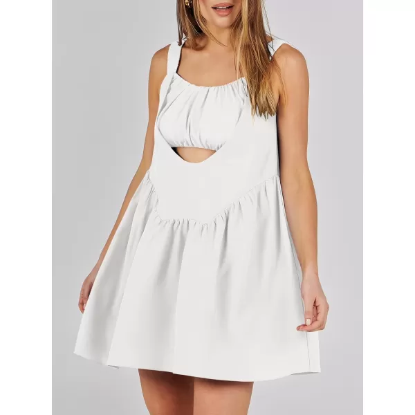 imageANRABESS Women Summer Sleeveless Mini Dress Builtin Bra and Shorts Casual Cutout Workout Athletic 2 Piece Tennis DressesWhite